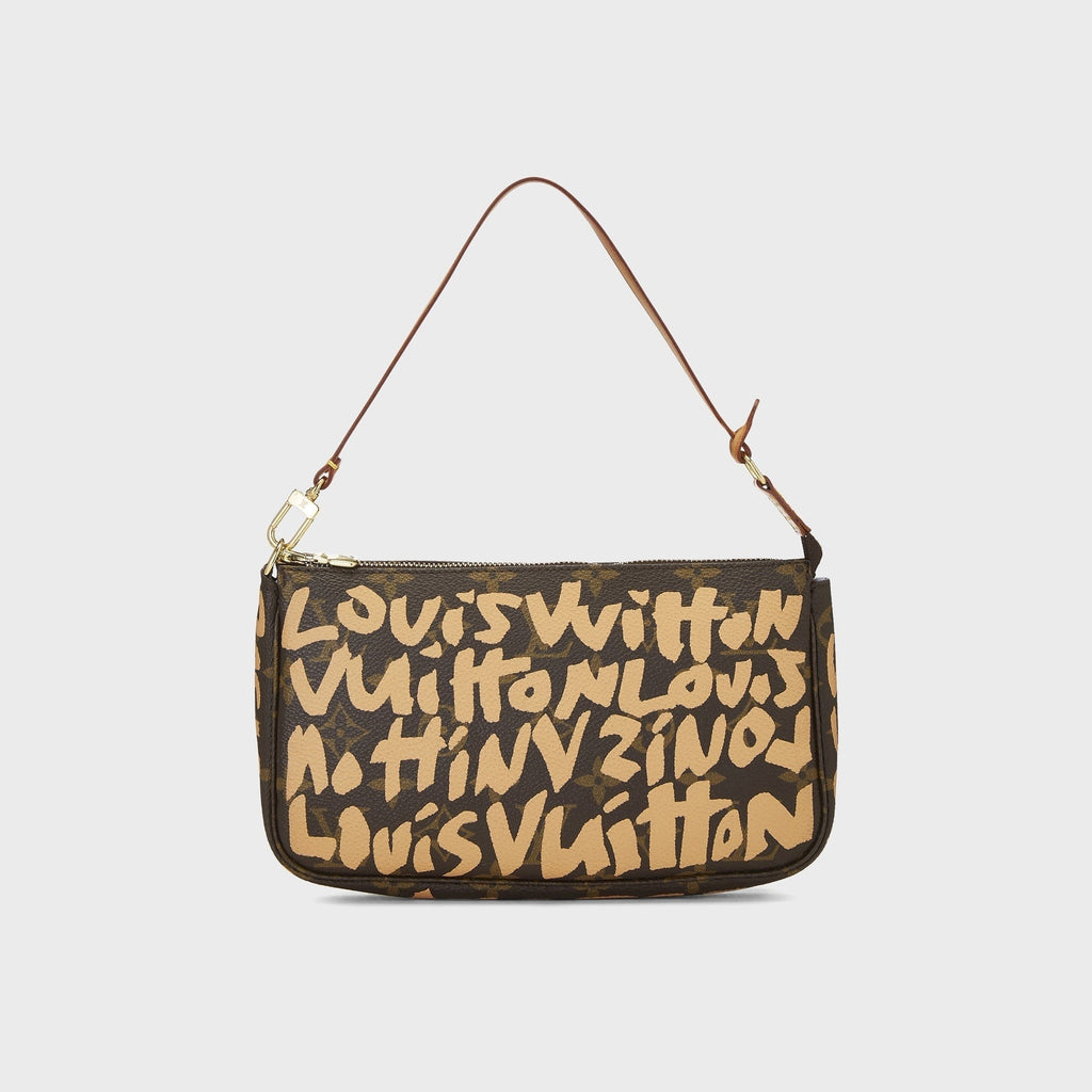 WGACA Louis Vuitton x Stephen Sprouse Orange Monogram Graffiti Pochette Accessoires - Brown