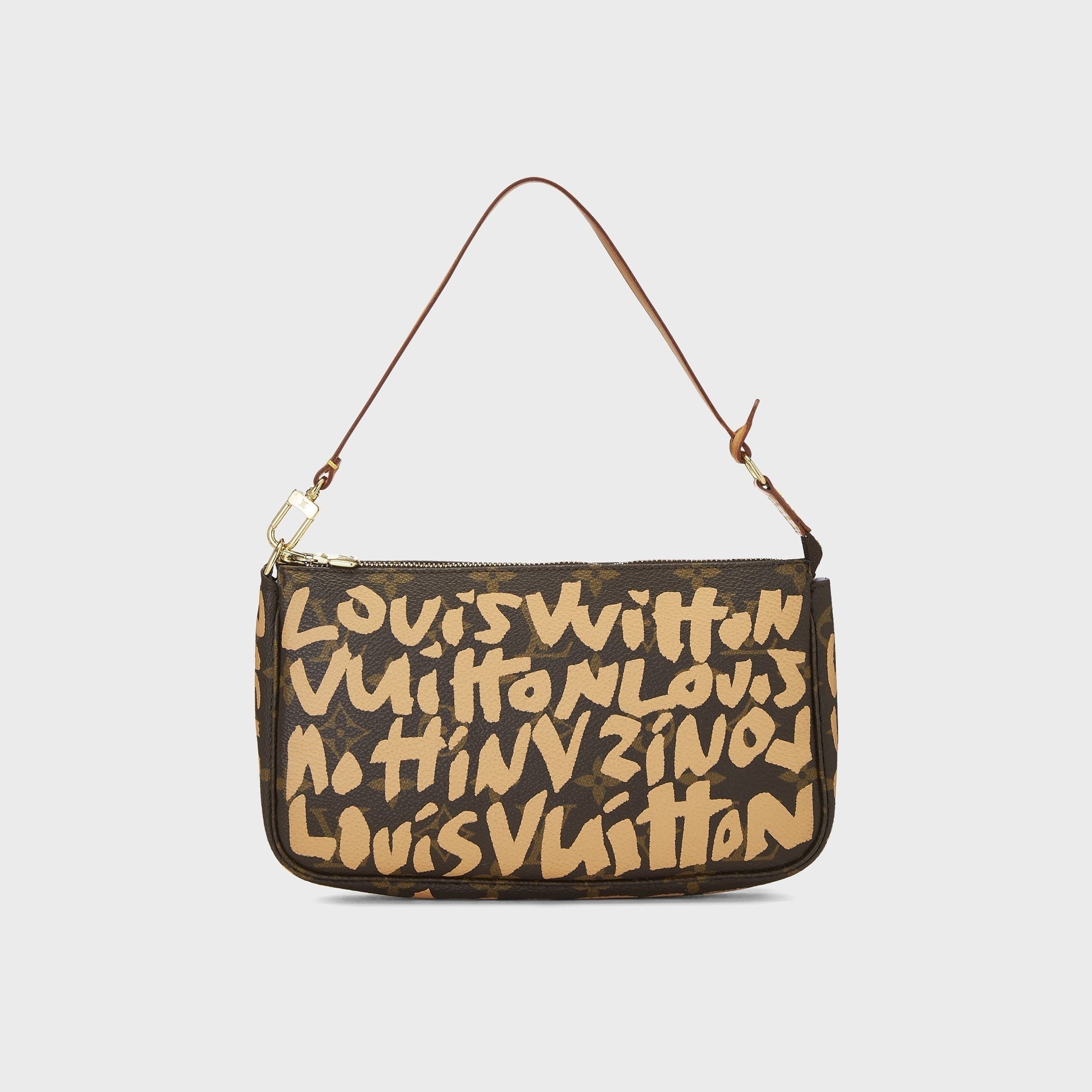 WGACA Louis Vuitton x Stephen Sprouse Orange Monogram Graffiti Pochette Accessoires - Brown