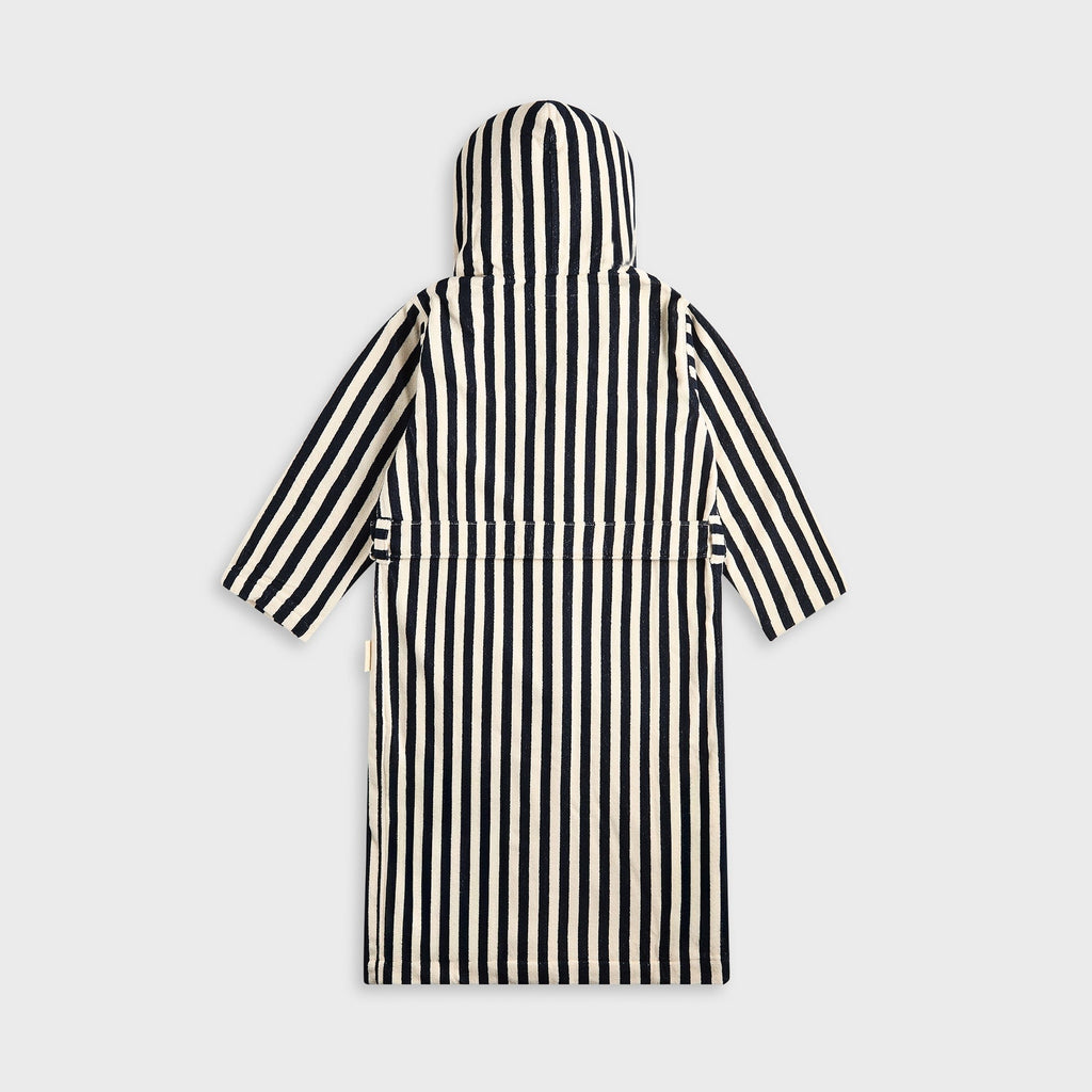 Tekla Hooded Bathrobe - Humbug Stripes