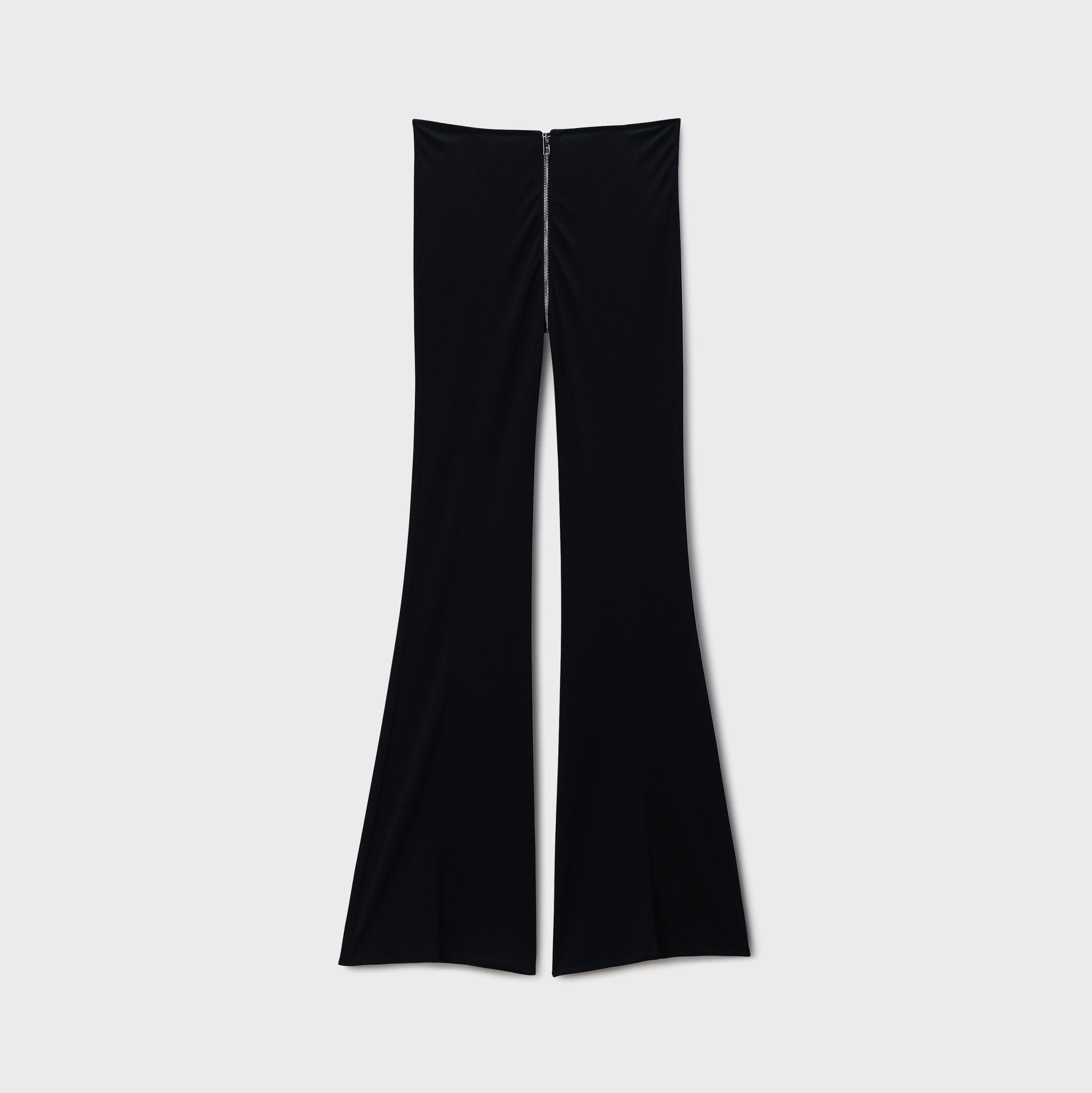 Alexander Wang Mid-Rise Pant with Zipper at Rise - Black