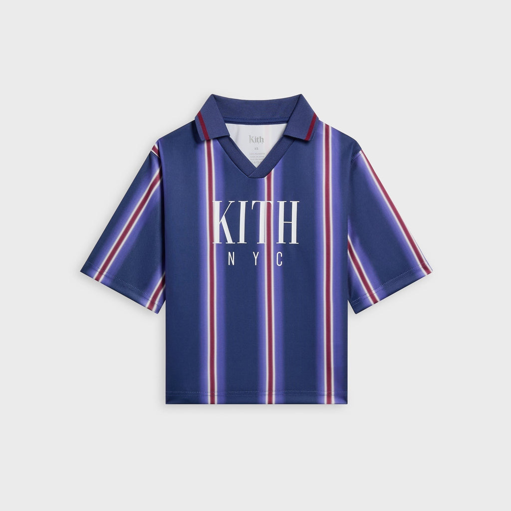 Kith Kids Blurred Stripe Soccer Jersey - Cyanotype - PH