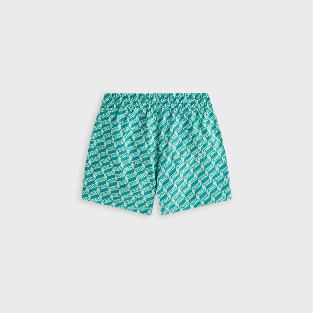 Kith Kids Monogram Kai Swim Trunk - Sorrel