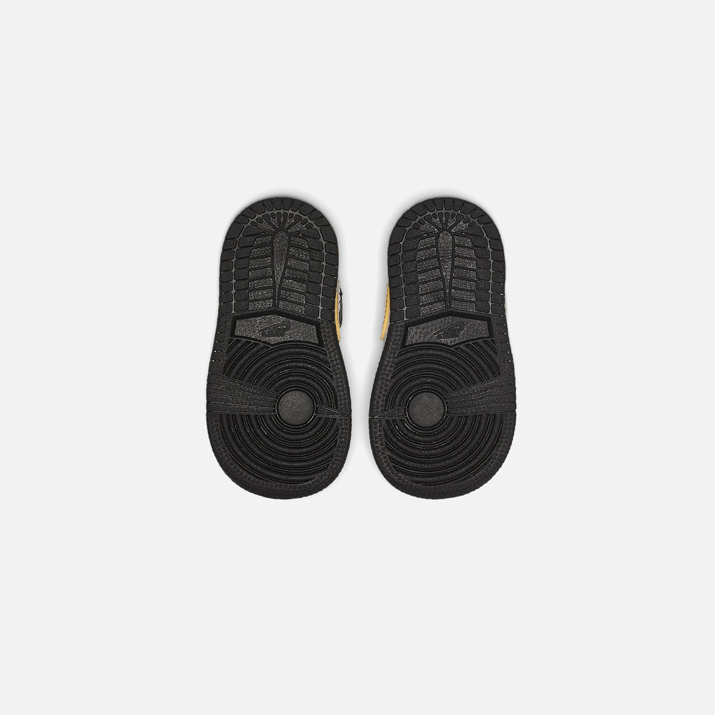 Nike TD Air Jordan 1 Mid SE - Black / Metallic Gold / White