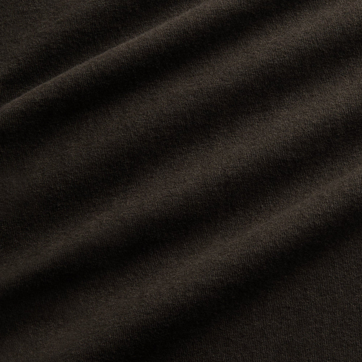 Auralee Brushed Organic Cotton Jersey Tee - Ink Black