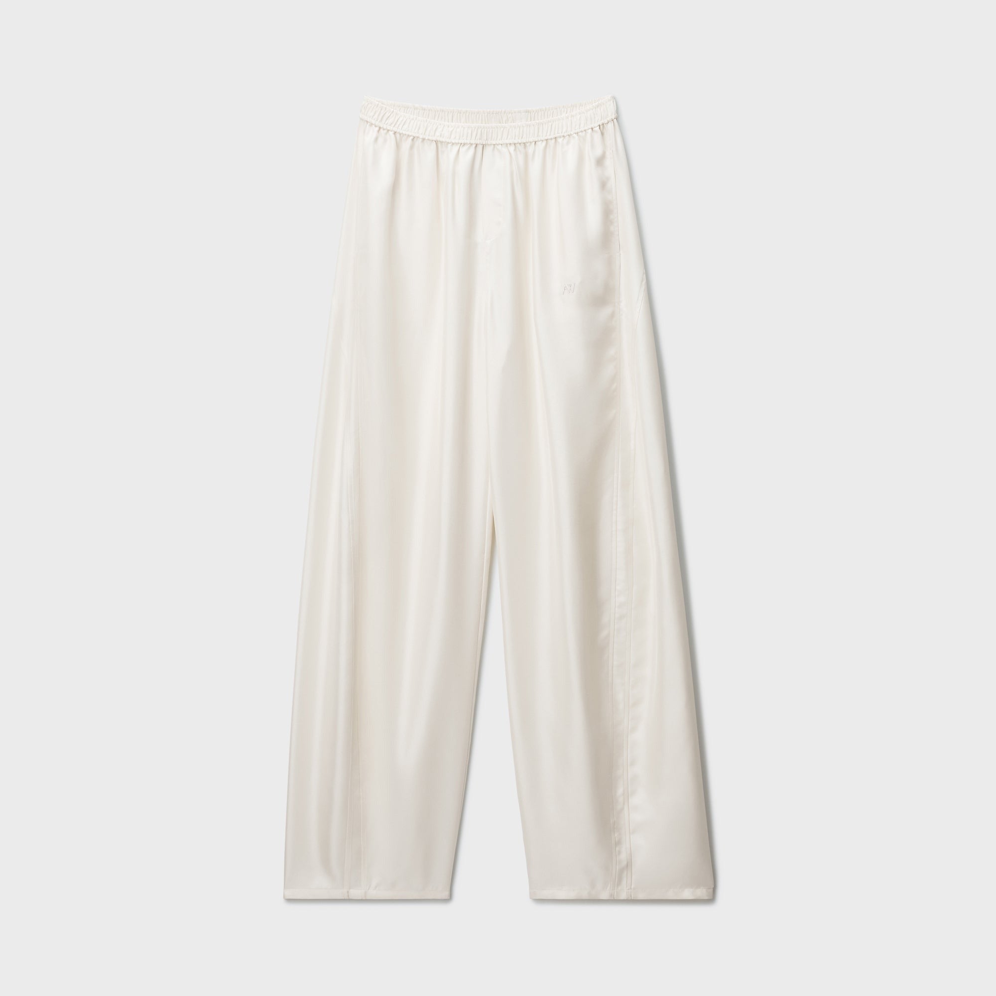 Alexander Wang Silk Mid Rise Track Pant - Ivory