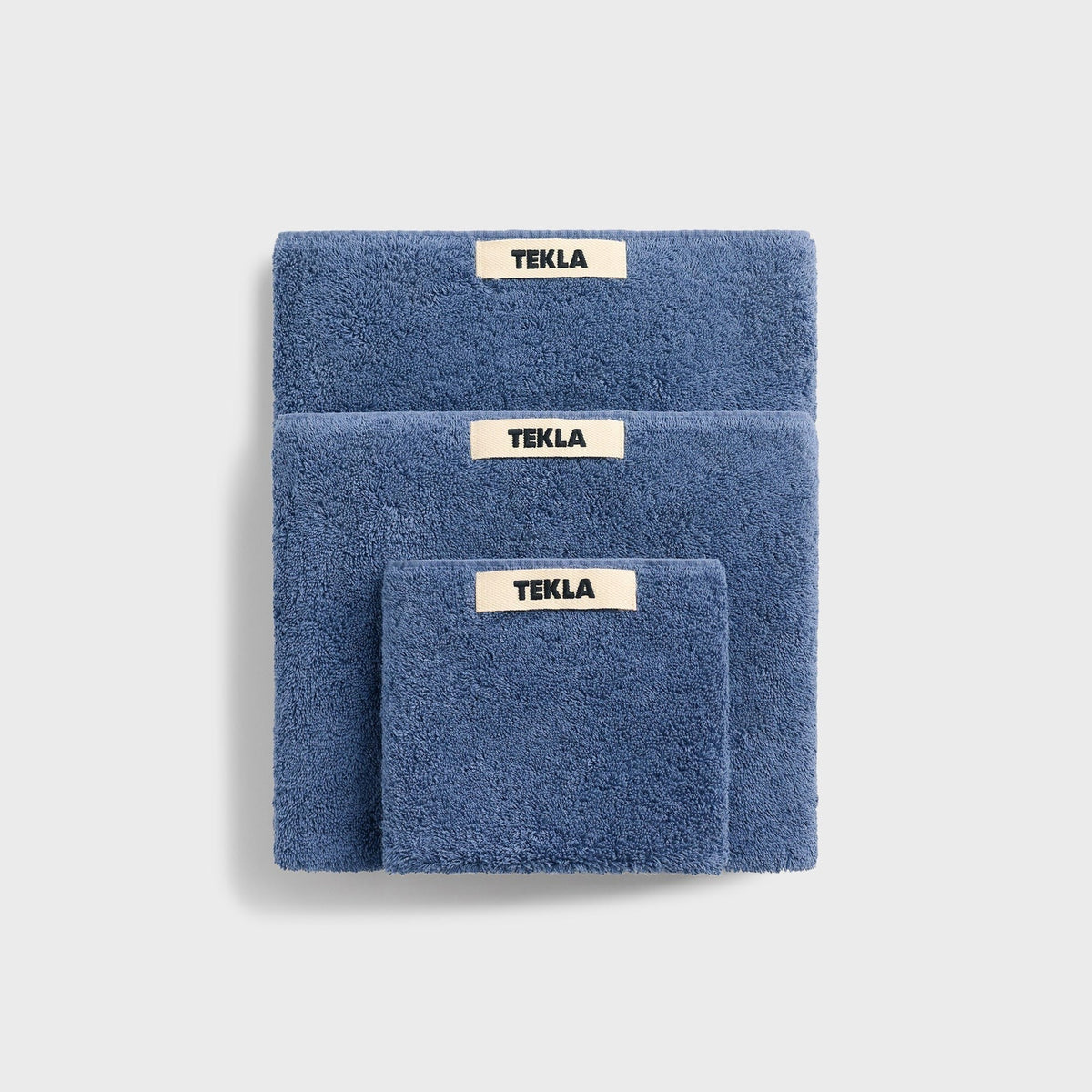 Tekla Washcloth - Storm Blue