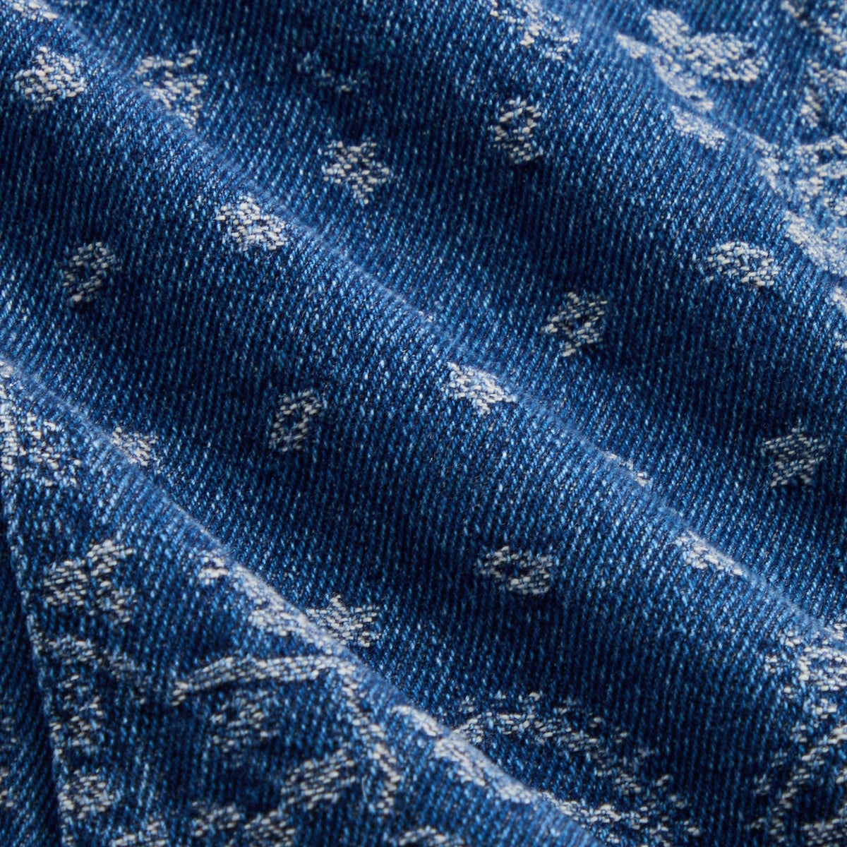 Kith Kids Paisley Ginza Shirt - Medium Indigo