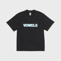 vowels Blur Tee - Black