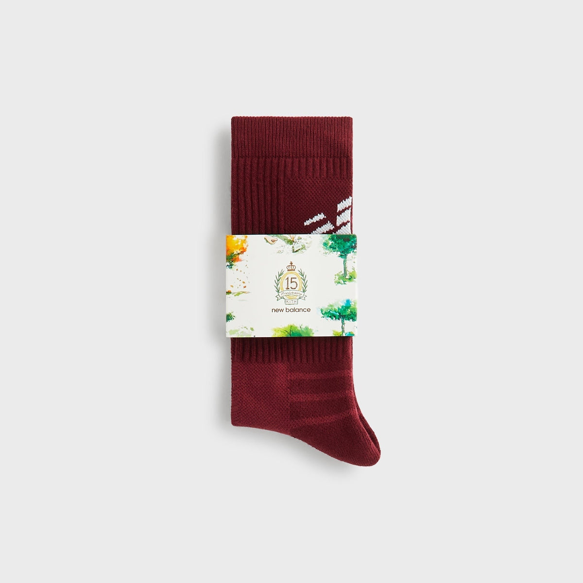 Kith & New Balance Big Logo Crew Socks - Biking Red