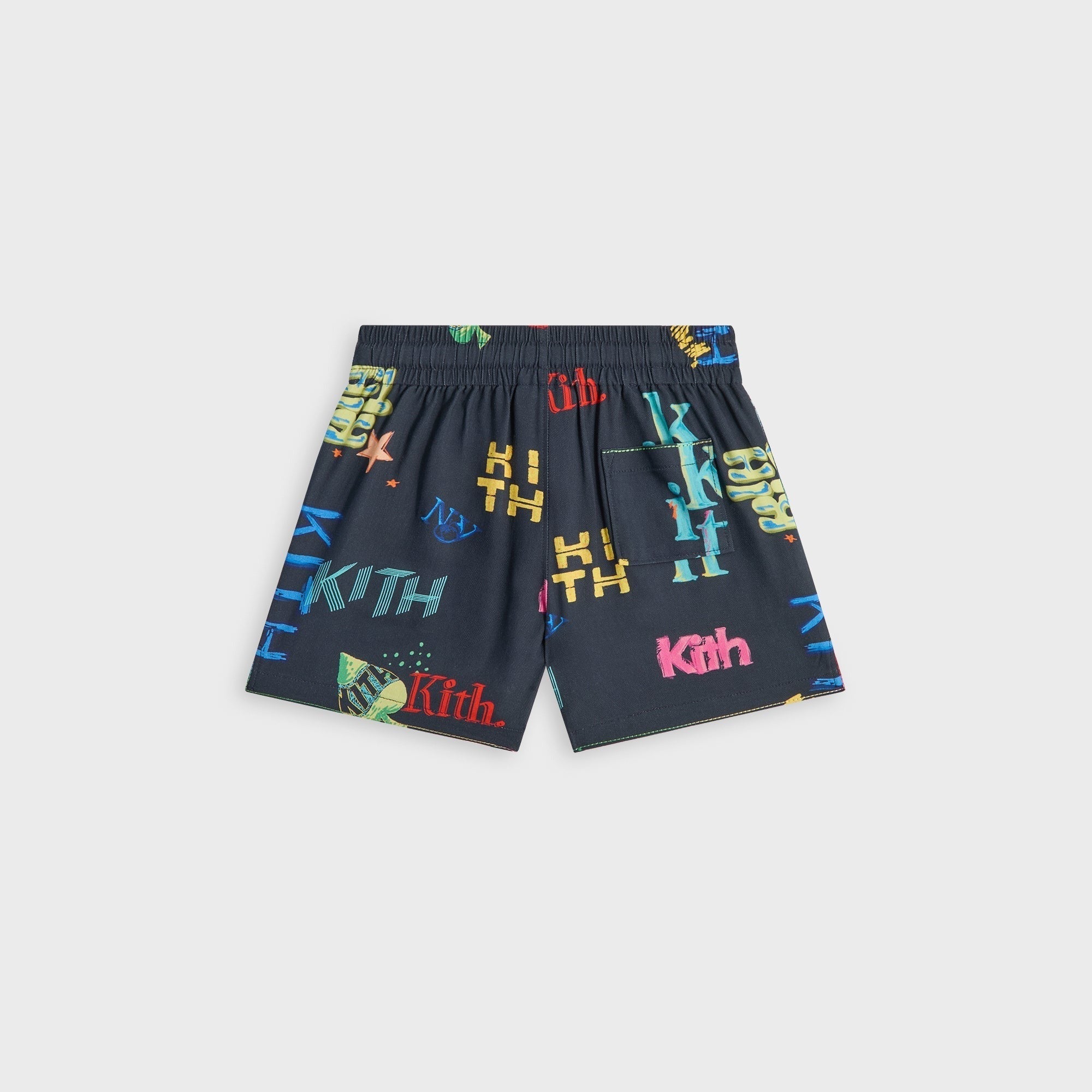 Kith Kids Thompson Camp Tossed Monogram Short - Nocturnal