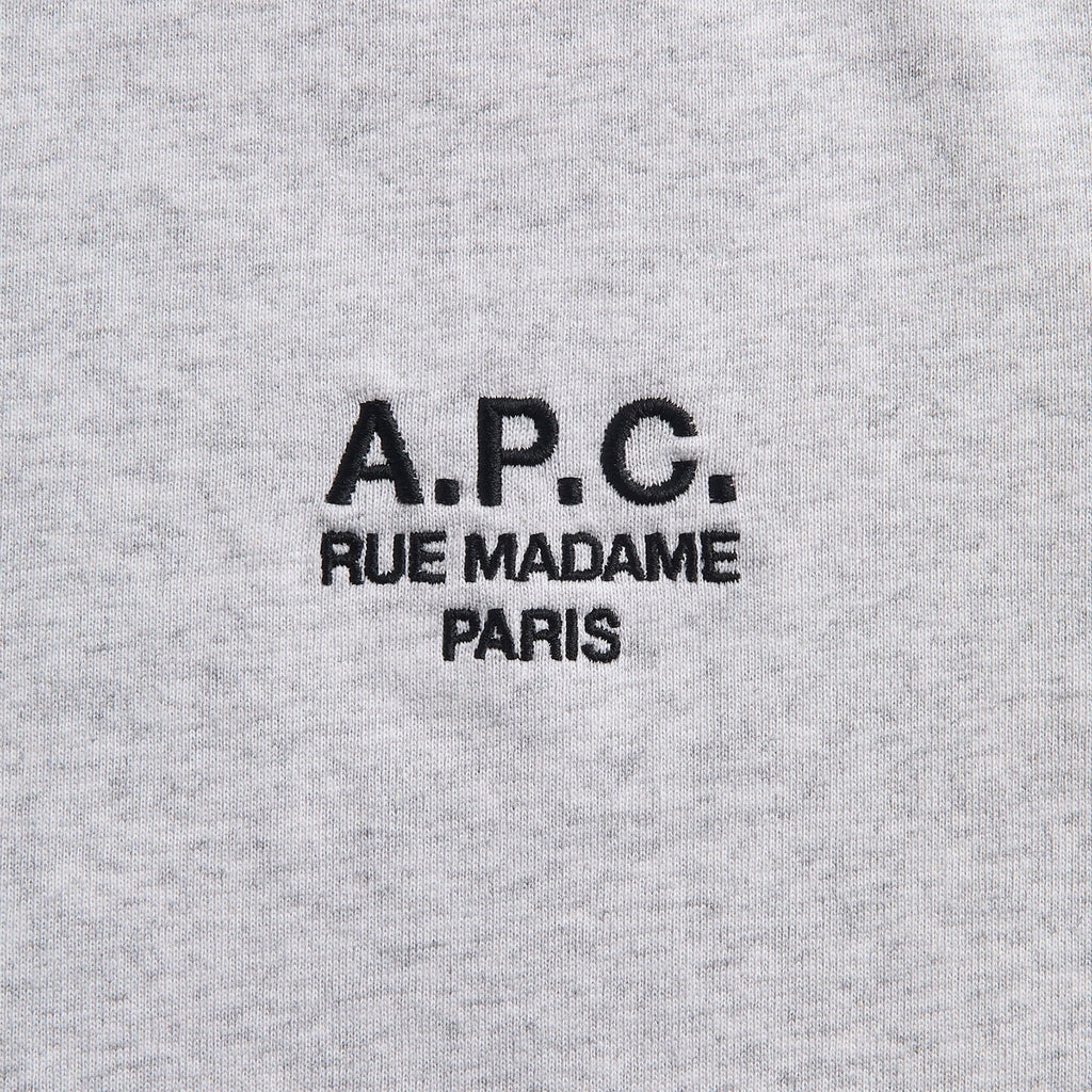 A.P.C. Standard Rue Madame Tee - Light Heather Gray