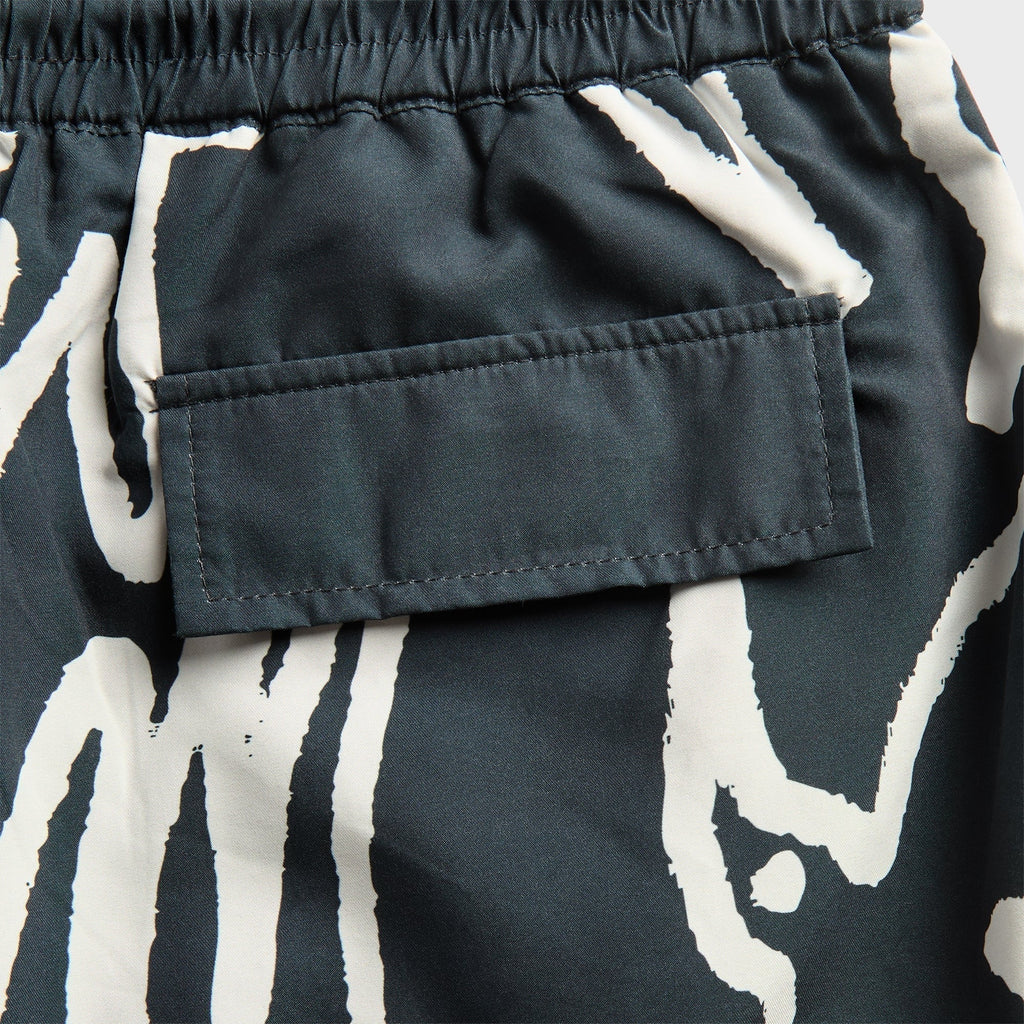 by Parra Birds Fly Free Swim Short - Black