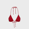 Frankies Bikinis x Jennie Nick Satin Top - Spring Stripe