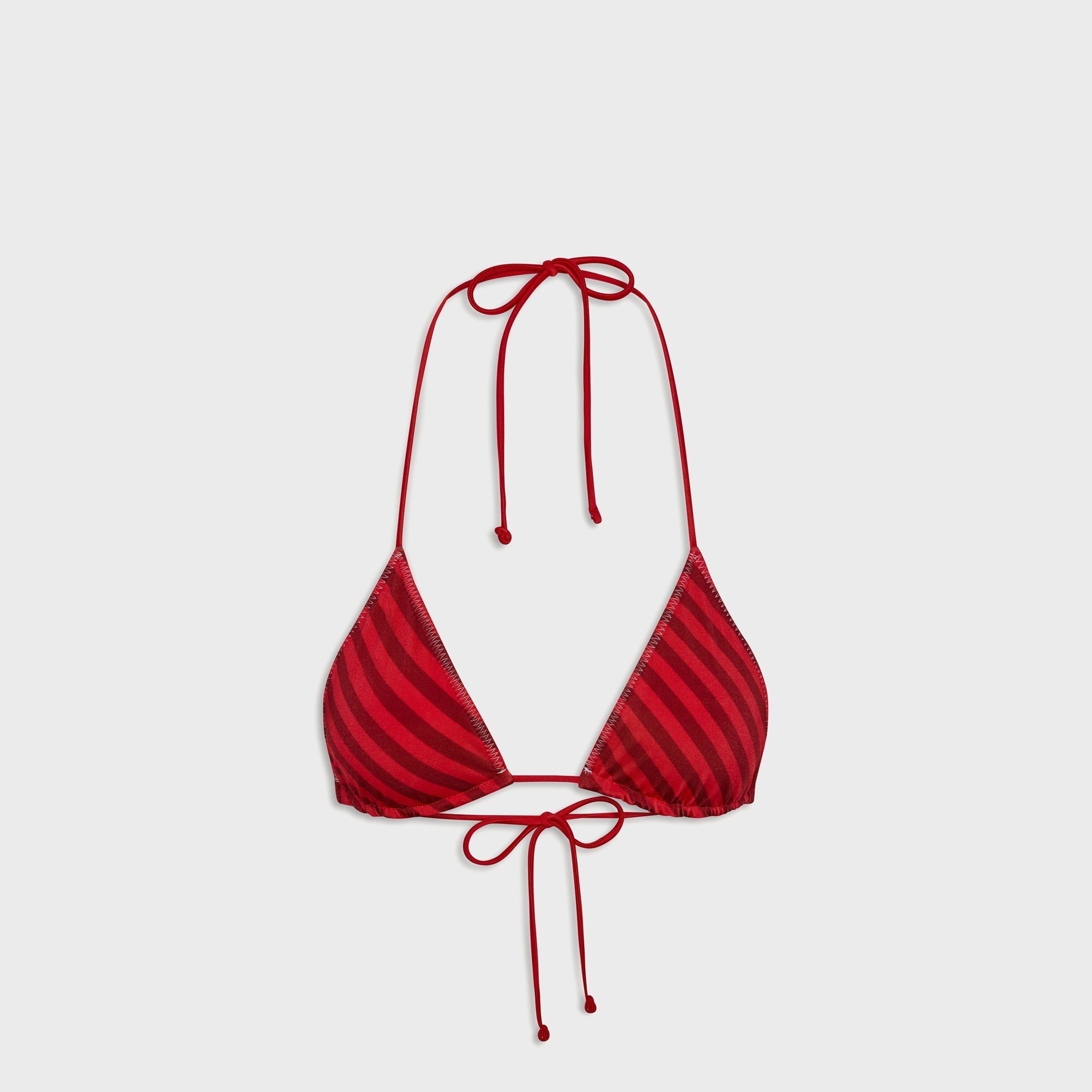 Frankies Bikinis x Jennie Nick Satin Top - Spring Stripe