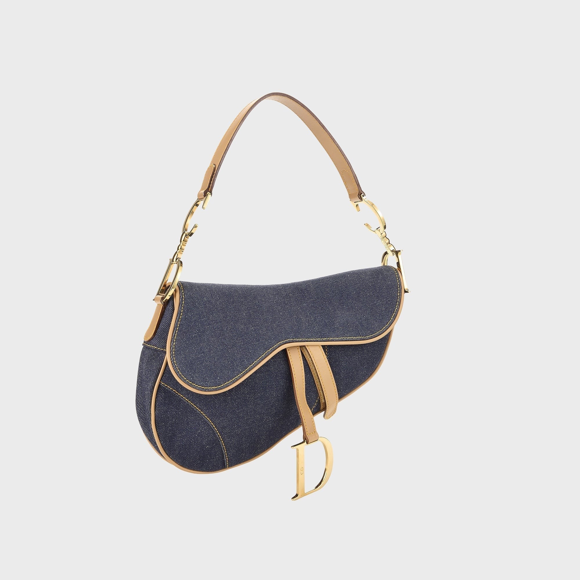 WGACA Dior Denim Saddle Bag - Navy