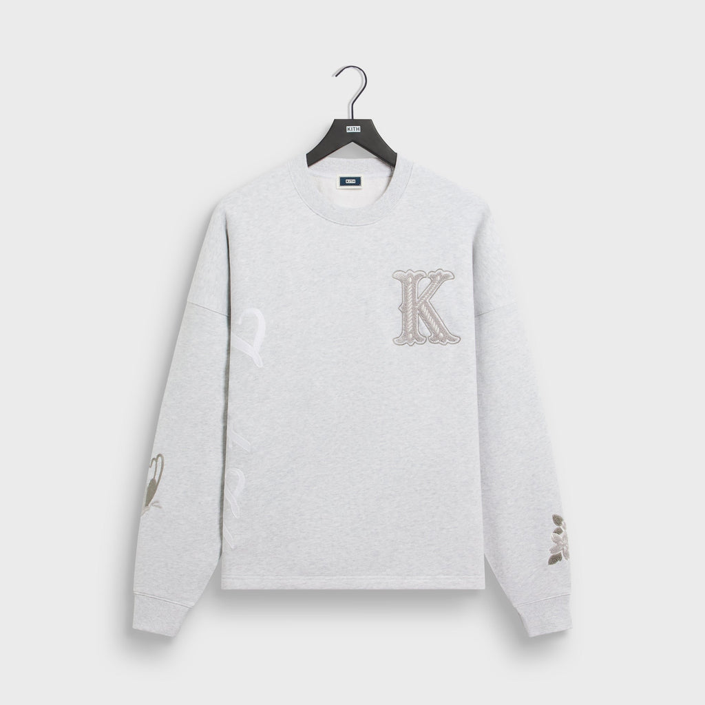 Kith Varsity Lawson Crewneck - Light Heather Grey