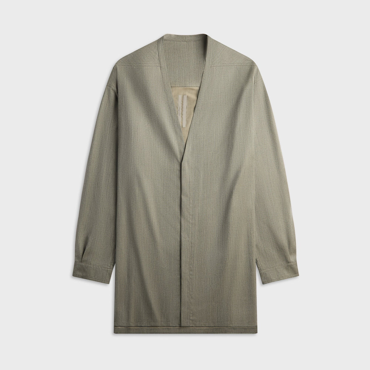 Rick Owens Camicia Concordian Shirt - Grey Melange