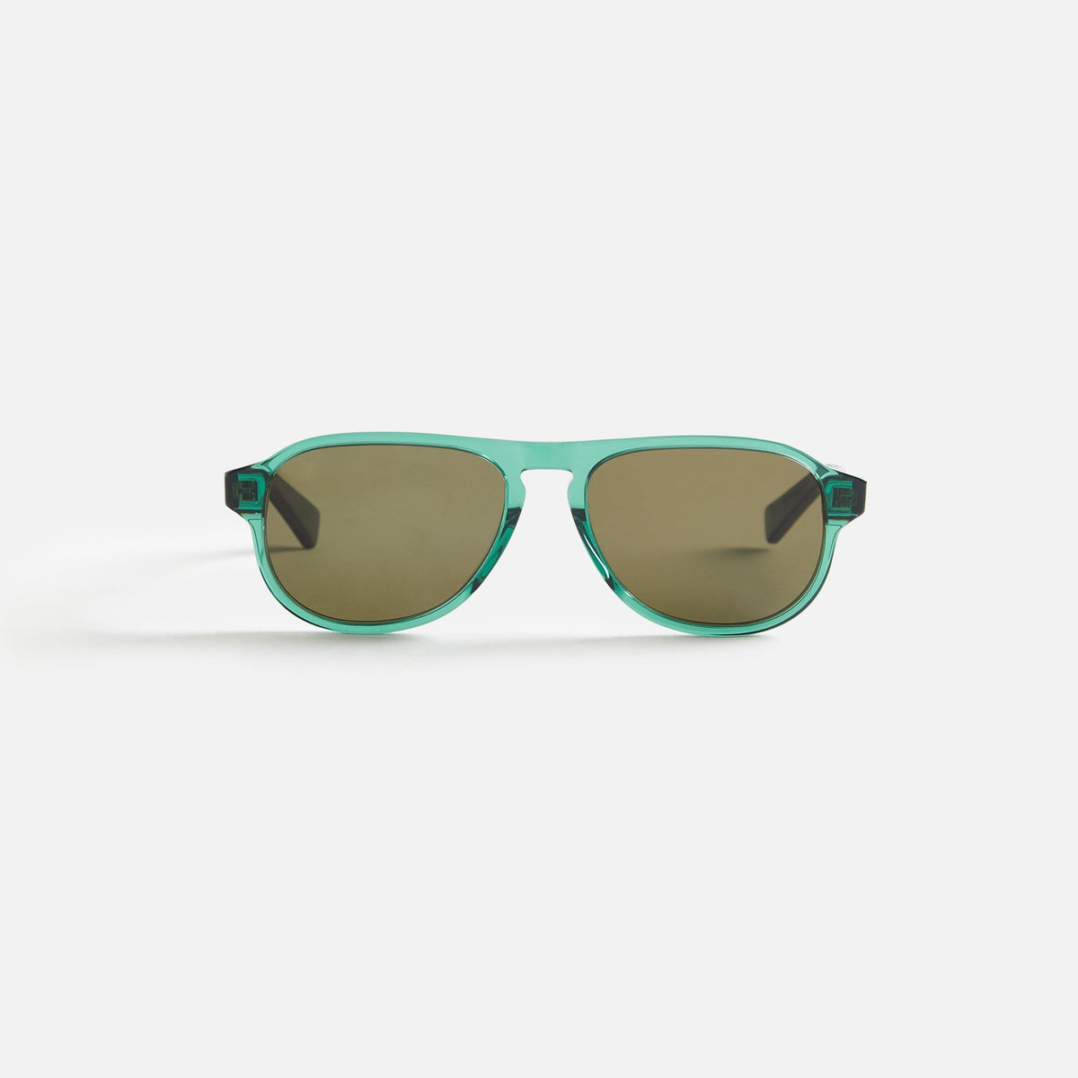 Bottega Veneta Mens 55 Sunglass Recycled Acetate - Green