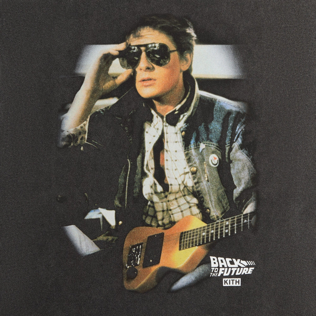 Kith for Back to the Future Marty Shades Vintage Tee - Black