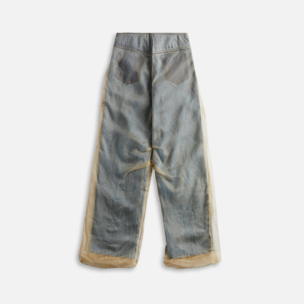 Christopher Esber Silk Parchment Denim Jean - Blue