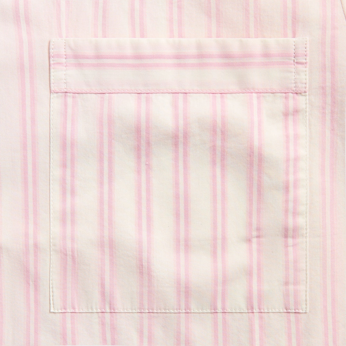 Tekla Cotton Poplin Pyjama Shirt - Hatty Stripes