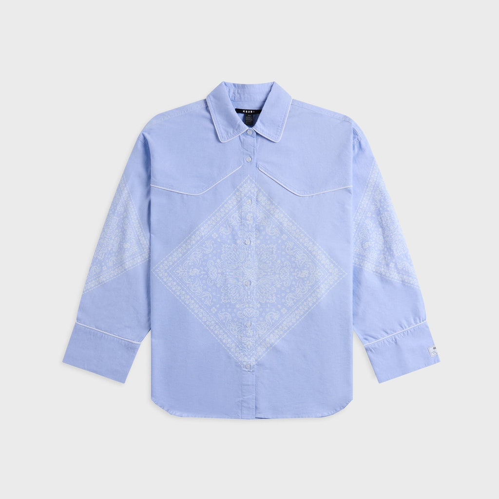 Ksubi Astra Long Sleeve Shirt - Bandana Blue