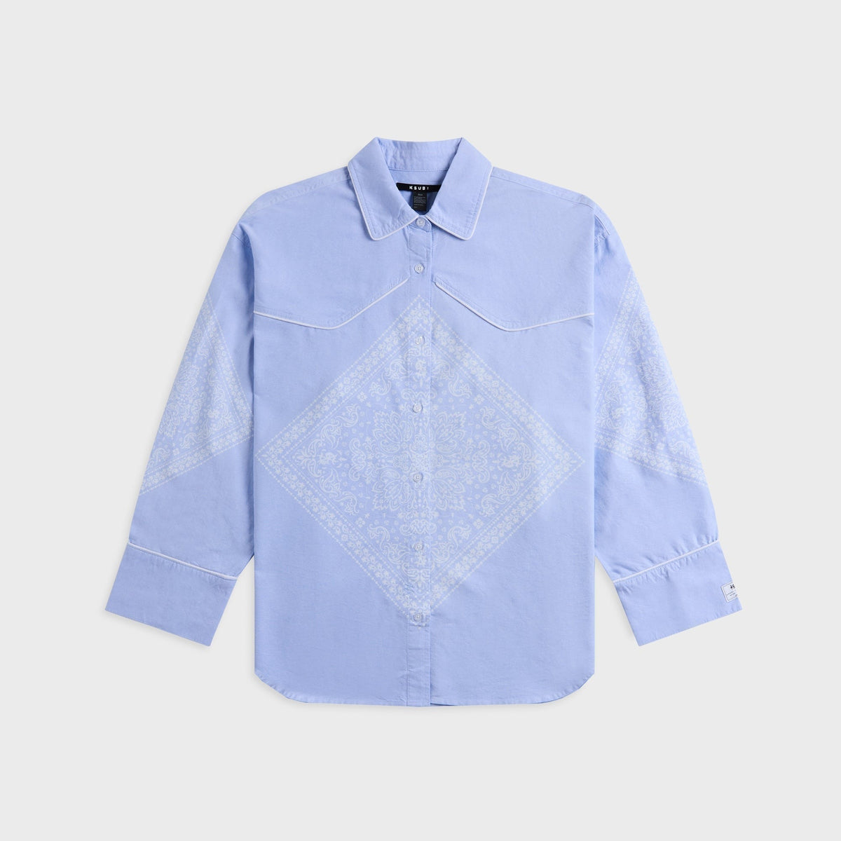 Ksubi Astra Long Sleeve Shirt - Bandana Blue