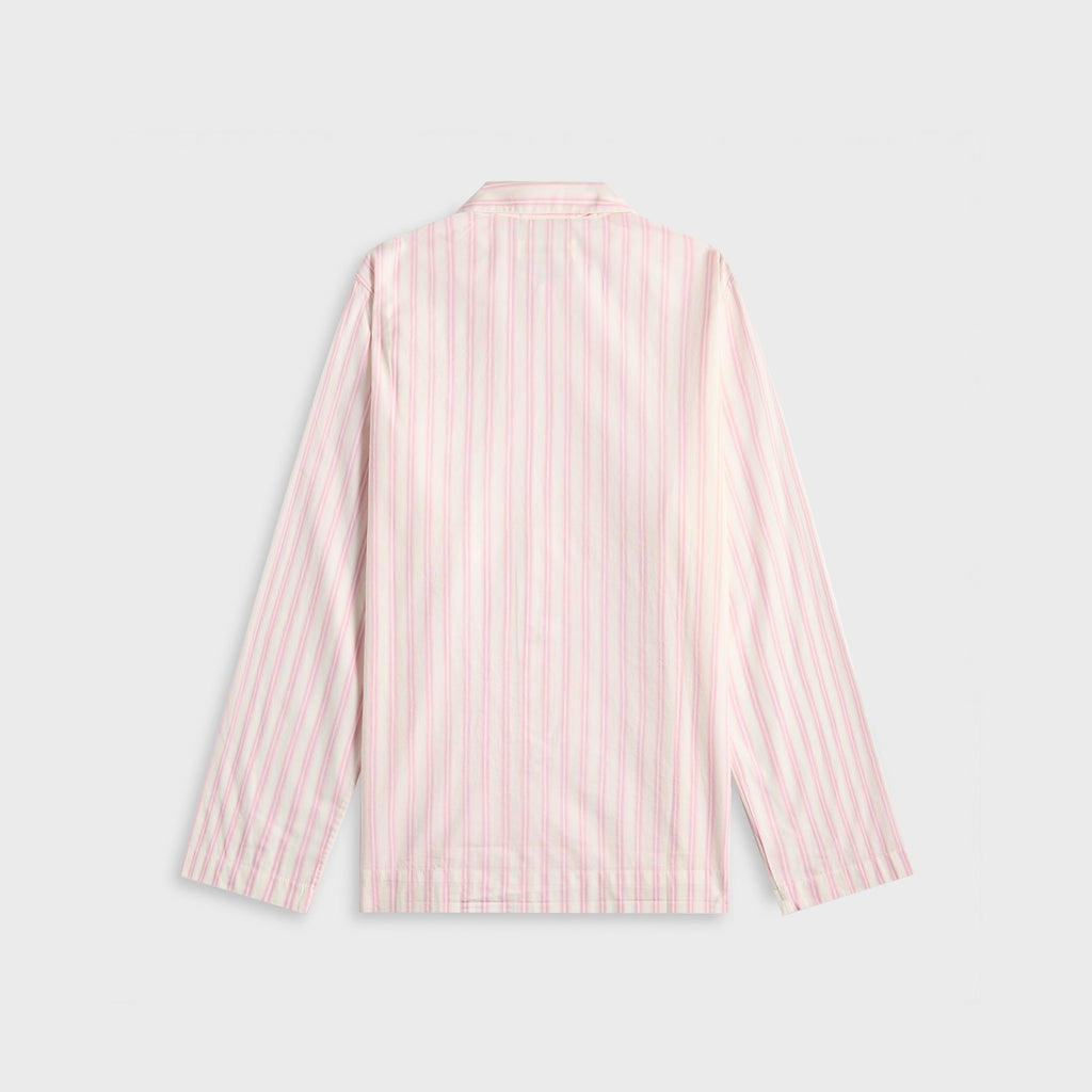 Tekla Cotton Poplin Pyjama Shirt - Hatty Stripes