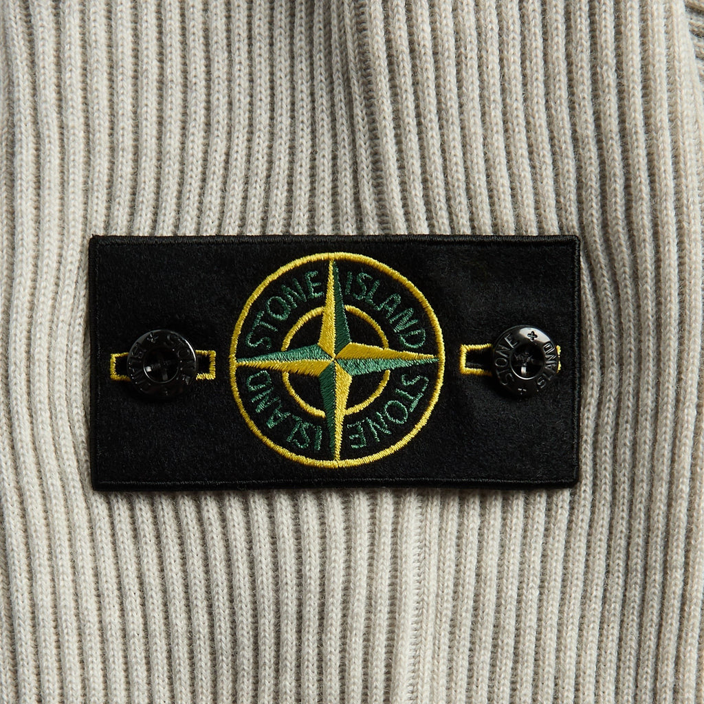 Stone Island Full Rib RWS Wool Crewneck - Sand Melange