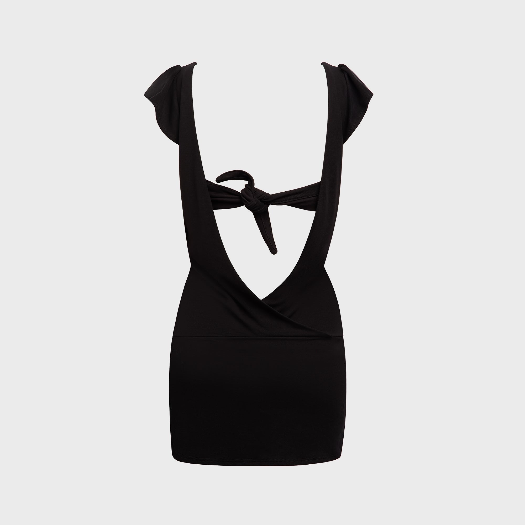 Buci Hibiscus Dress - Black