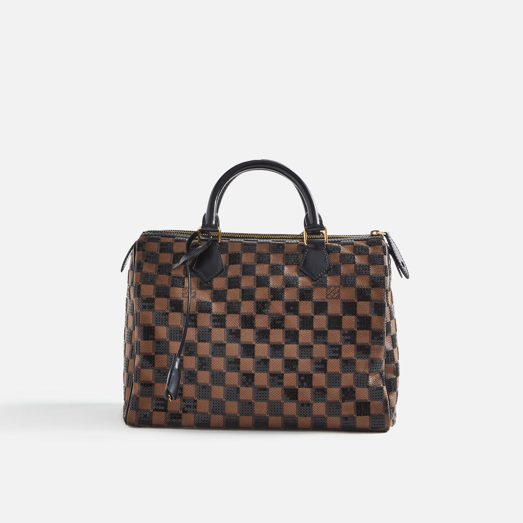 WGACA Louis Vuitton Damier Paillettes Speedy 30 - Black