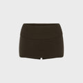 Frankies Bikinis Briar Cloud Knit Skort - Chocolate Brown