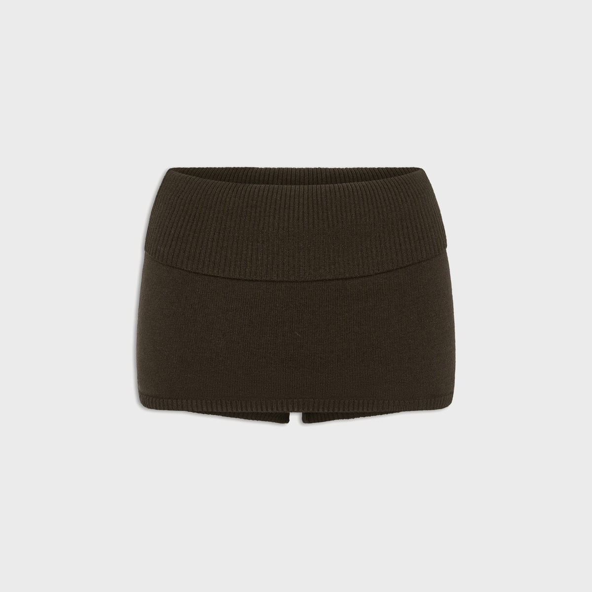 Frankies Bikinis Briar Cloud Knit Skort - Chocolate Brown