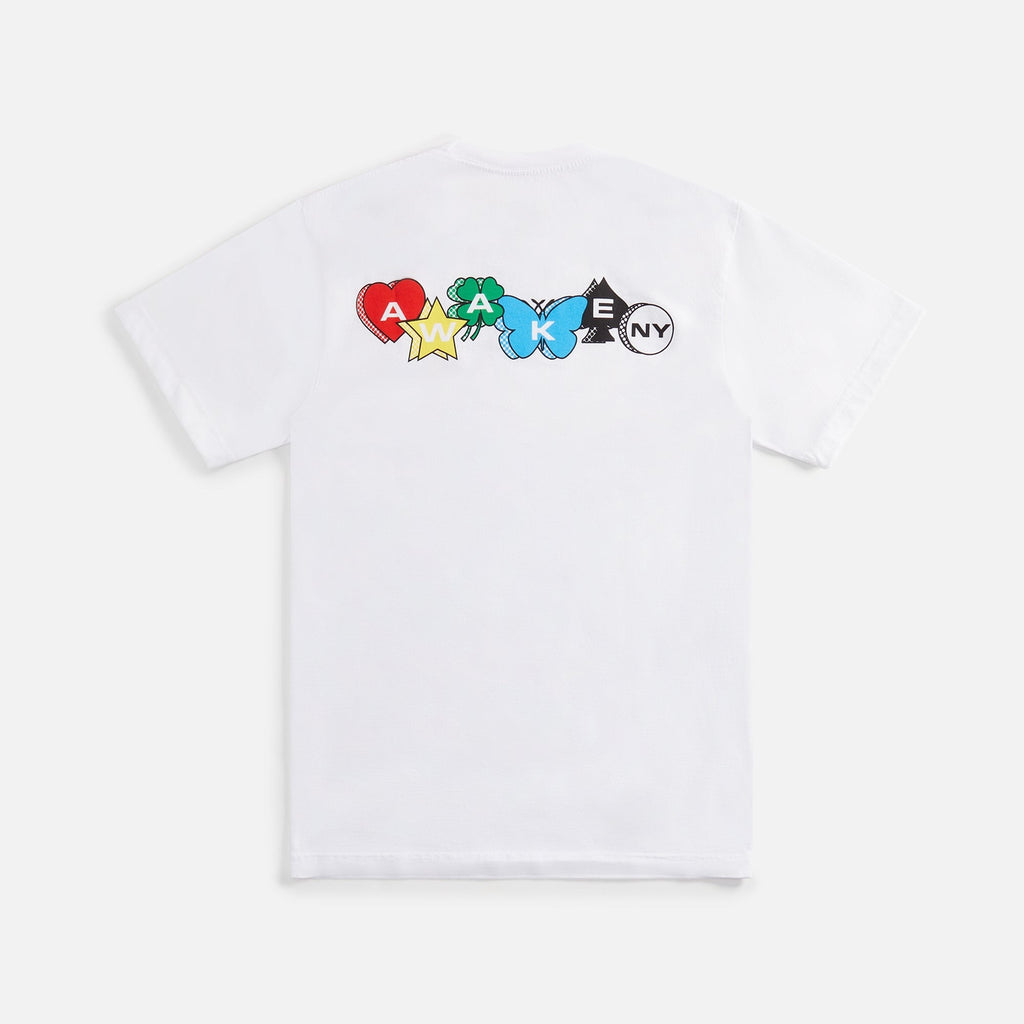 Awake NY Printed Charm Logo Tee - White