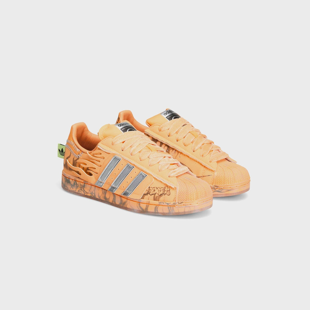adidas x HELLSTAR Superstar II - Hazy Orange / Silver Metallic / Core Black