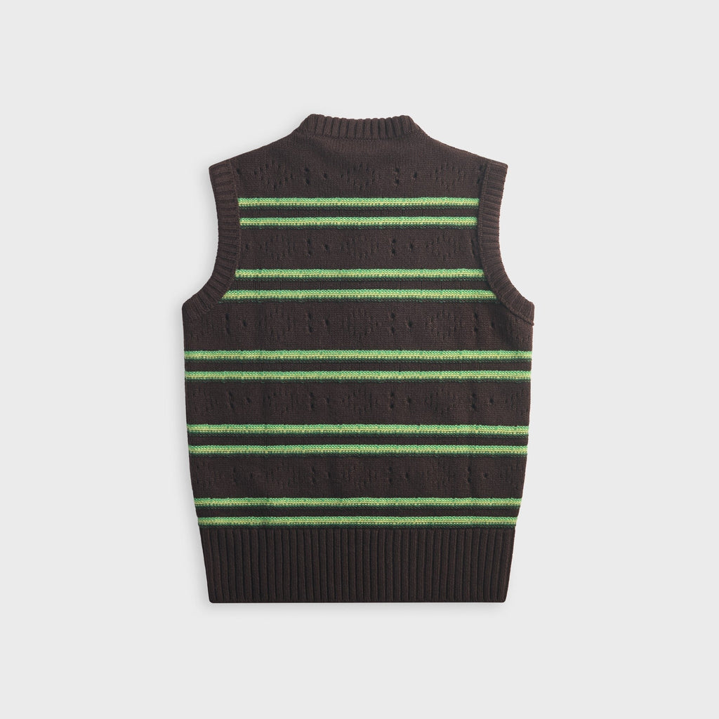 Marni Cashmere Vest With Openwork Knit - Brown