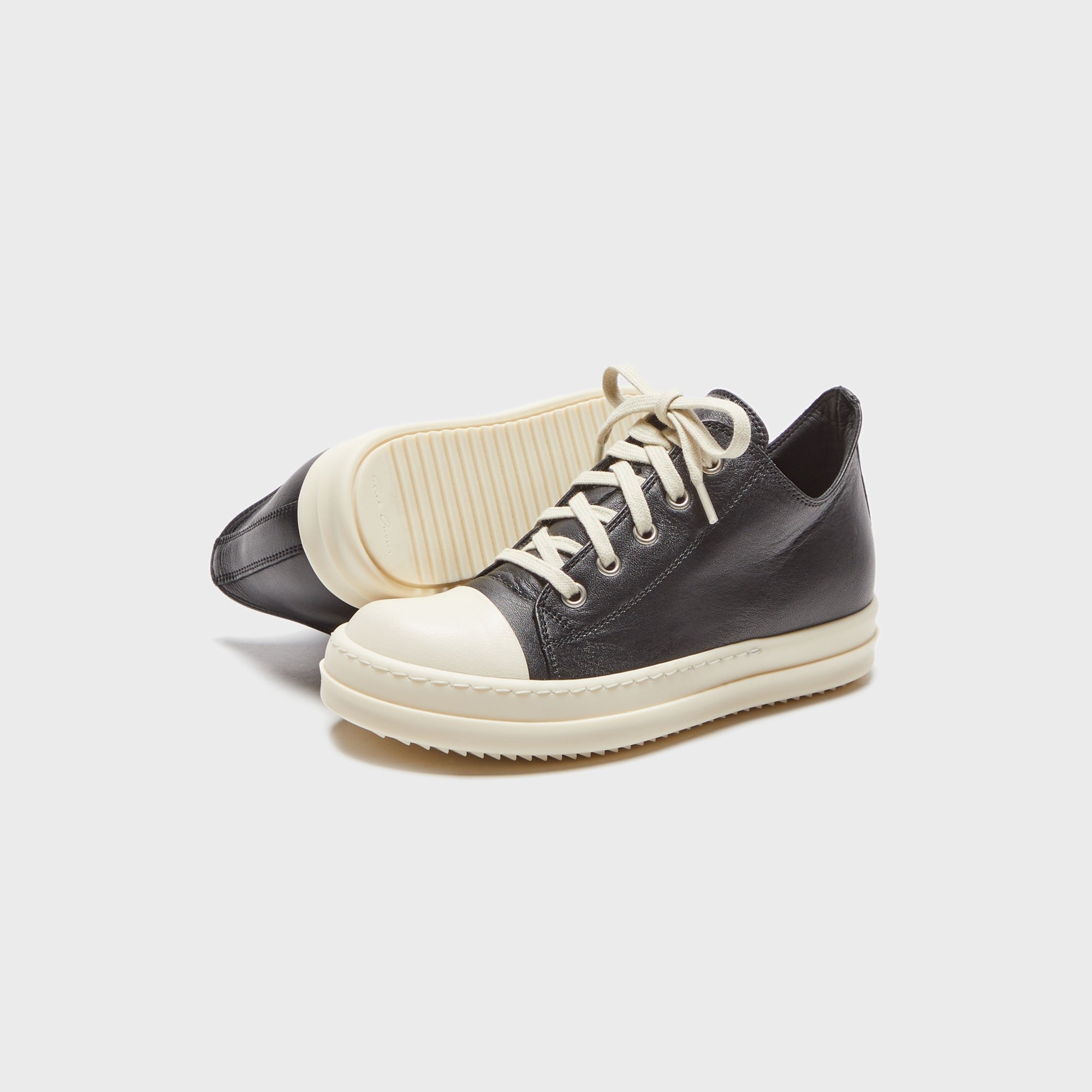 Rick Owens Kids Low Sneaks - Black / Milk