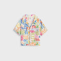 Kith Baby Sketched Monogram Thompson Camp Shirt - Silk