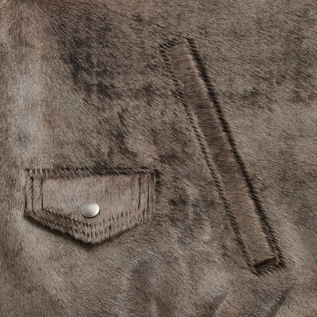 &Kin Pony Hair Cassius Moto Jacket - Underground