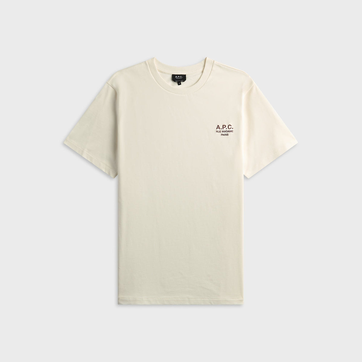 A.P.C. Standard Rue Madame Tee - Blanc / Terracotta