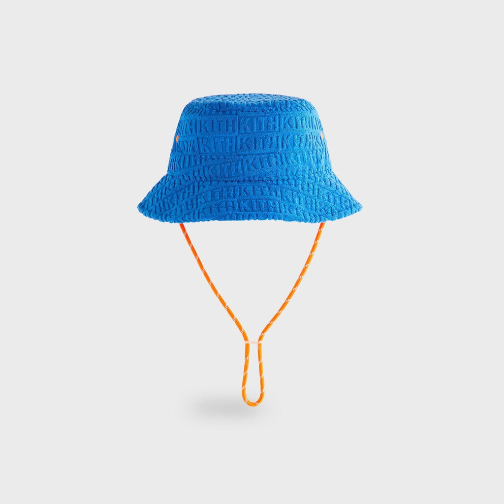 Kith Baby Monogram Towel Terry Bucket Hat - Greek
