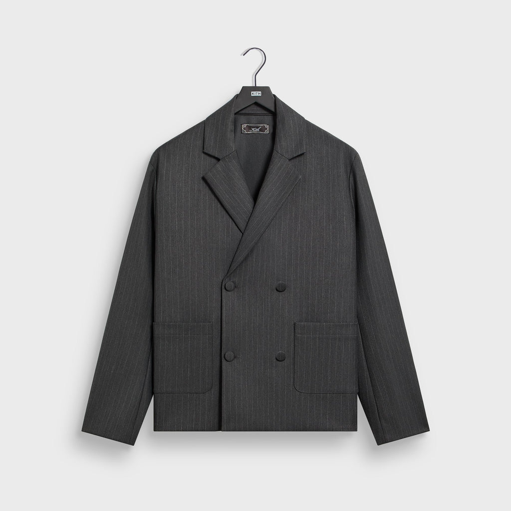 Kith Double Weave Raya Blazer - Dark Heather Grey