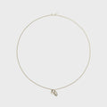 Emanuele Bicocchi Flourish Skull Pearl Necklace - Silver