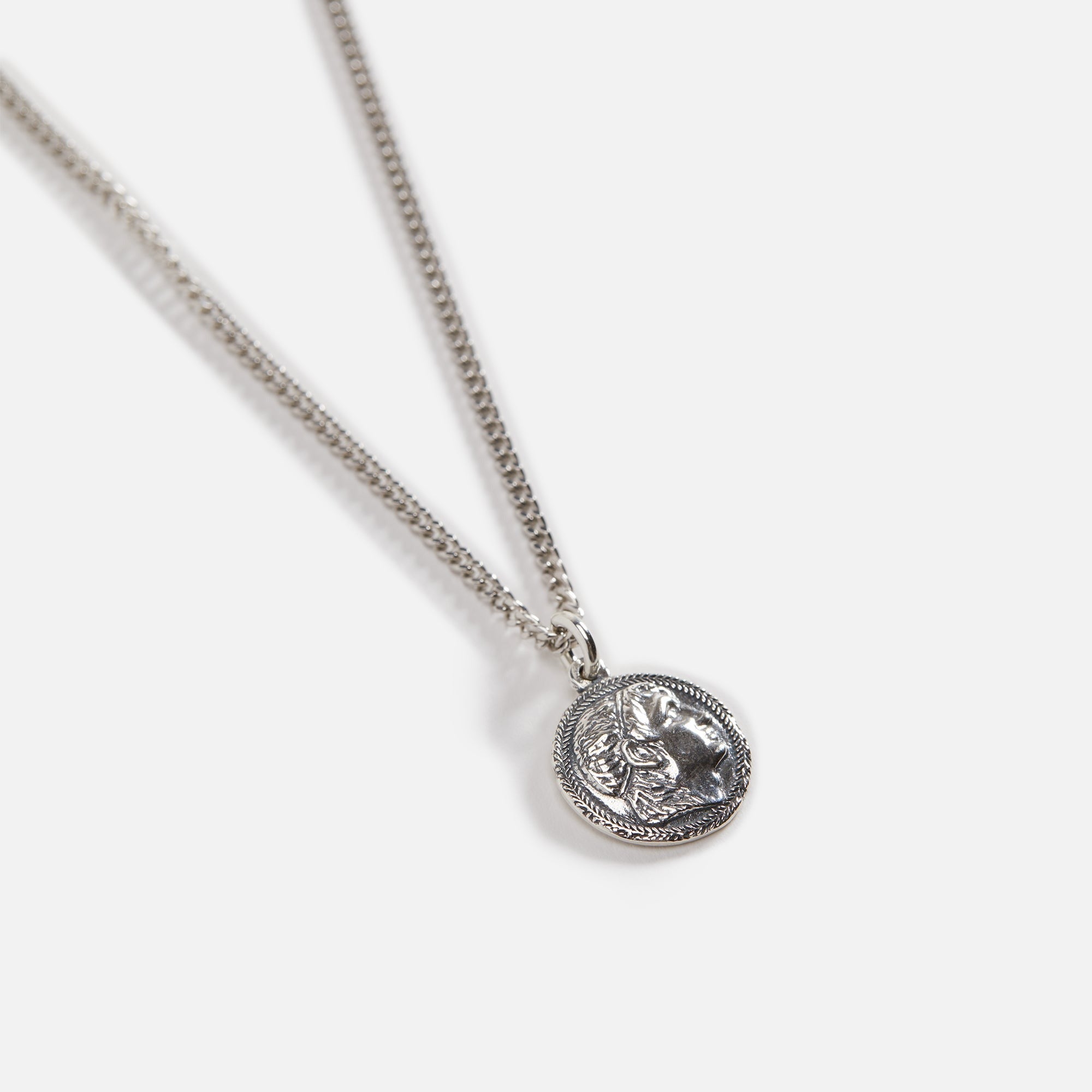 Emanuele Bicocchi Caesar Coin Pendant - Silver