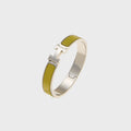 WGACA Hermes Clic Clac Narrow H Bracelet - Yellow / Silver