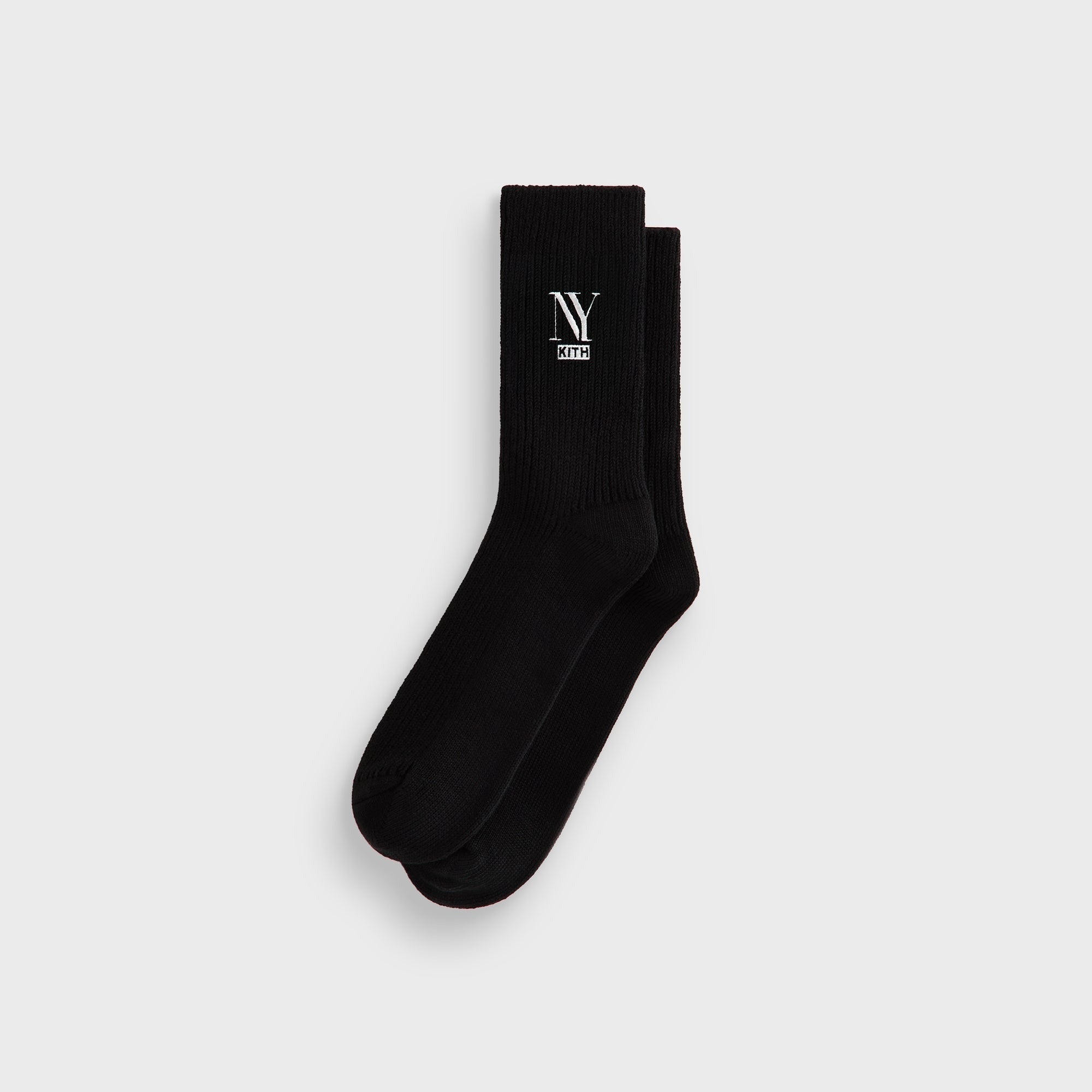 Kith NY Cotton Slouchy Crew Socks - Black