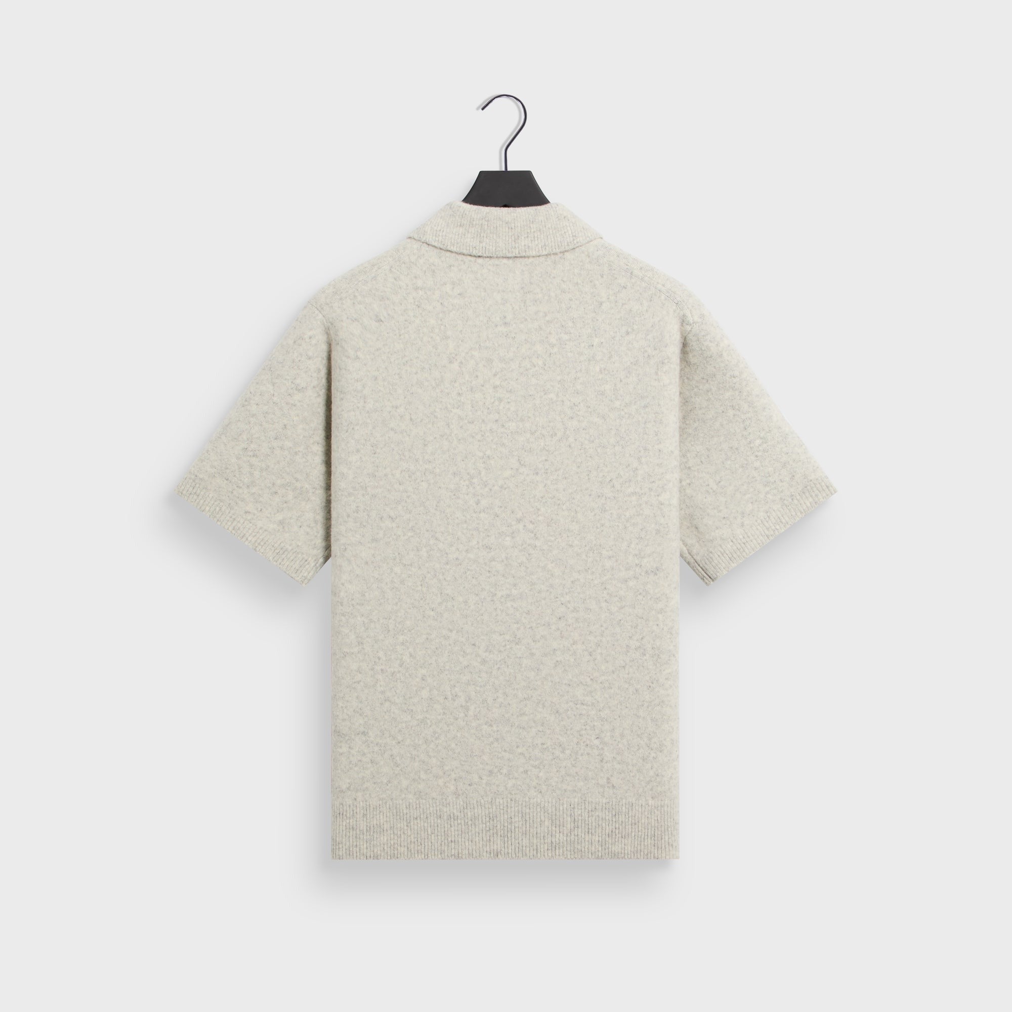 Kith Boucle Tobey Polo - Light Heather Grey