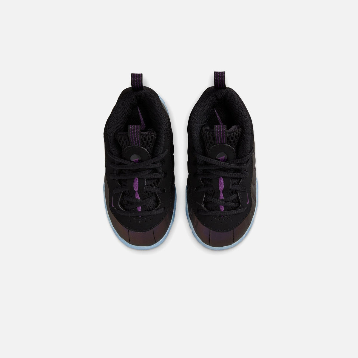 Nike TD Air Foamposite One - Black / Black / Varsity Purple
