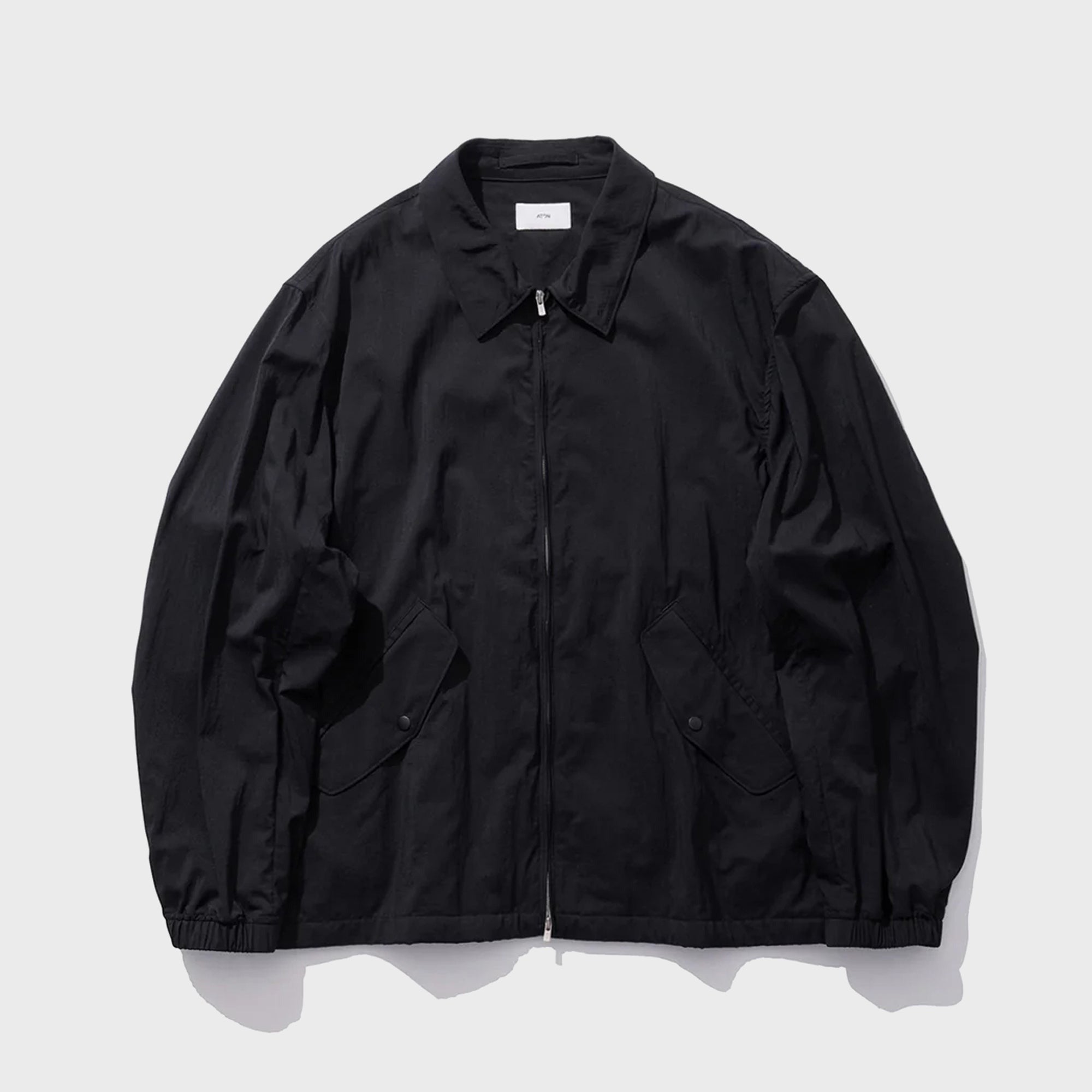 ATON Mat Airly Nylon Flight Jacket - Black