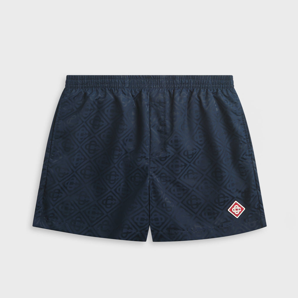 Casablanca Monogram Jacquard Swim Short - Black